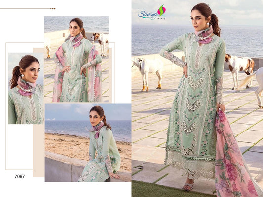 7097 Saniya Trendz Cotton Pakistani Salwar Suits