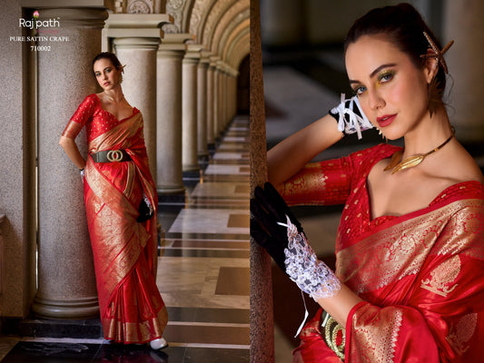 710002 Mungha Rajpath Satin Silk Sarees