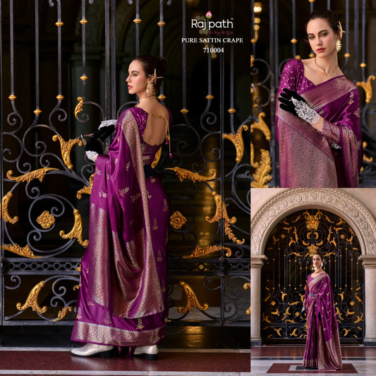 710004 Mungha Rajpath Satin Silk Sarees