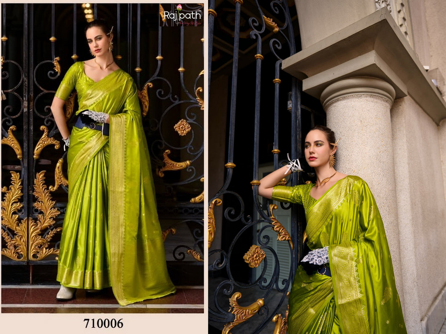 710006 Mungha Rajpath Satin Silk Sarees