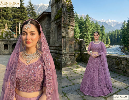 7109 Senhora Butterfly Net Lehenga Choli