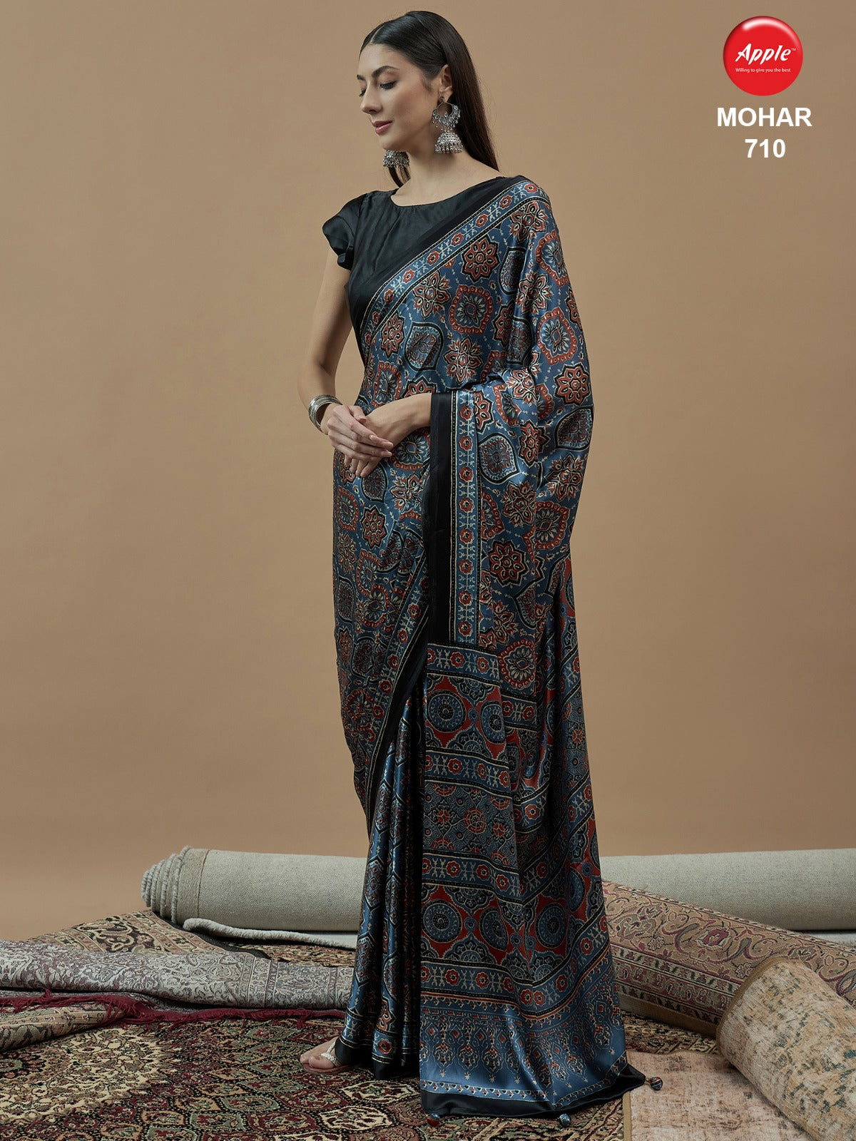 710 Mohar Vol 1 Apple Satin Sarees