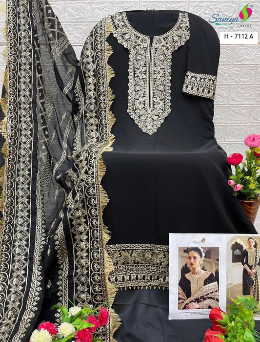 7112-A Saniya Trendz Georgette Pakistani Salwar Suits