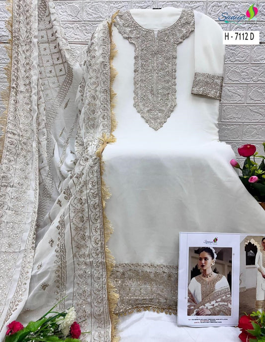 7112-D Saniya Trendz Georgette Pakistani Salwar Suits