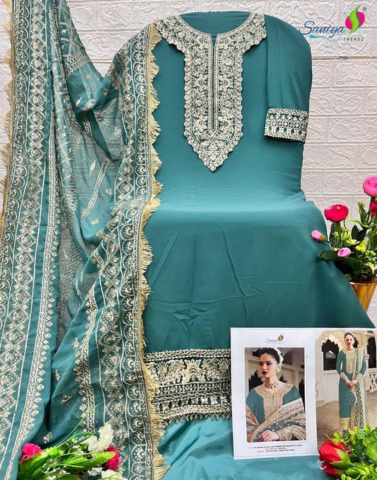 7112B Saniya Trendz Georgette Pakistani Salwar Suits