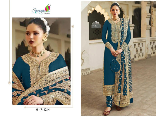 7112H Saniya Trendz Georgette Pakistani Salwar Suits