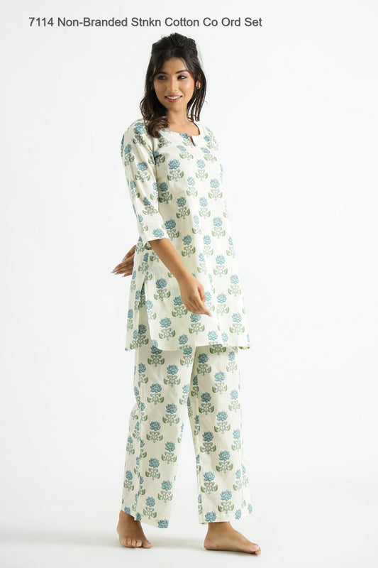 7114 Non-Branded Stnkn Cotton Co Ord Set