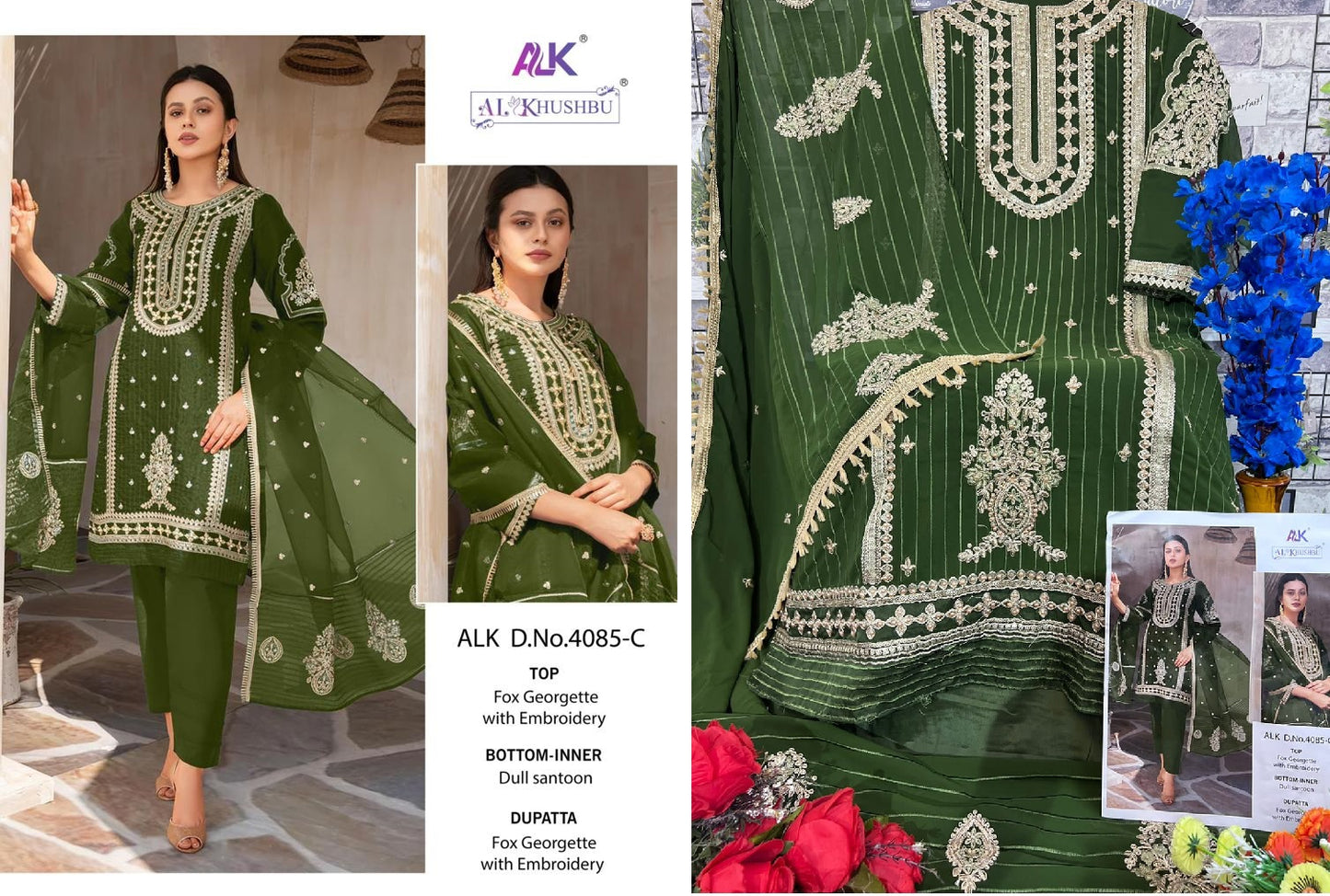 4085C Alk Pakistani Salwar Suits