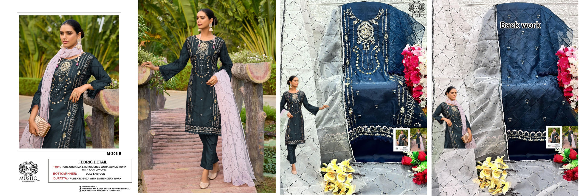 306B Mushq Pakistani Salwar Suits
