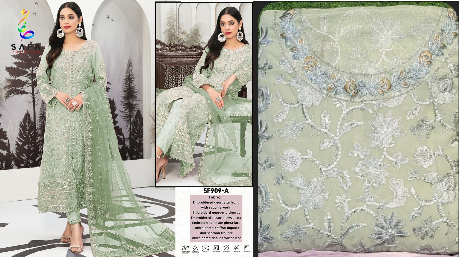 909A Safa Creation Pakistani Salwar Suits