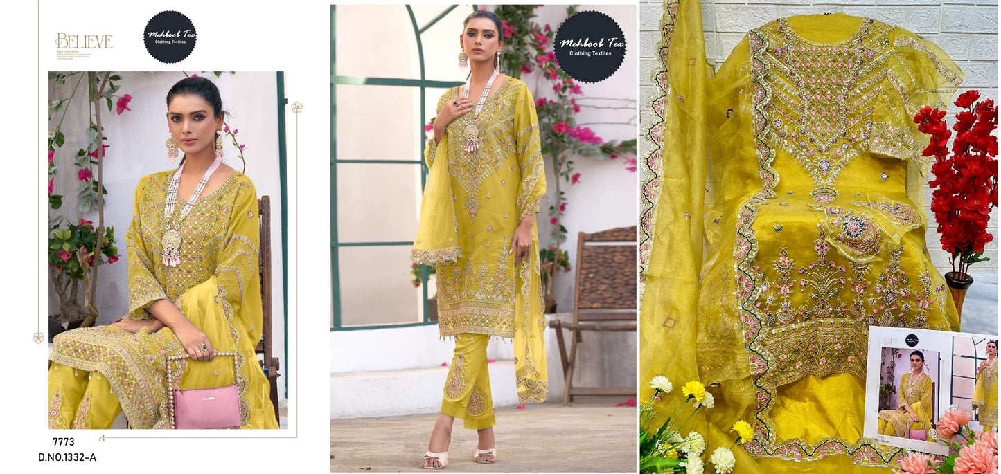 1332A Mehboob Tex Pakistani Salwar Suits