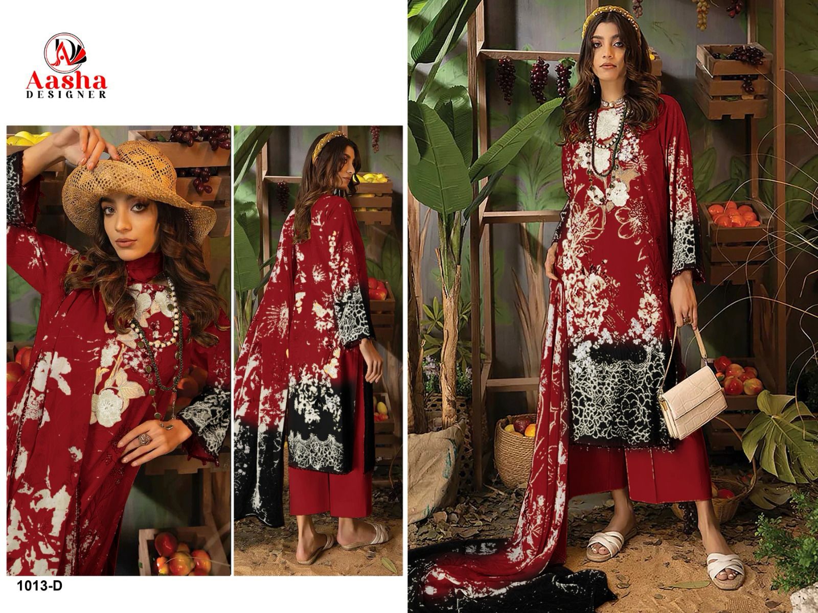 1013D Aasha Designer Pakistani Salwar Suits