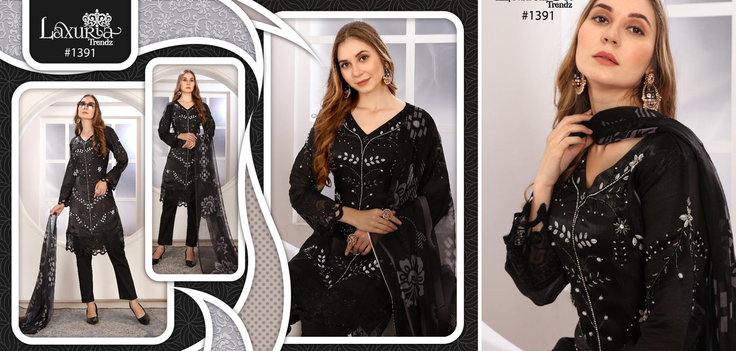 1391 Laxuria Trendz Pakistani Readymade Suits