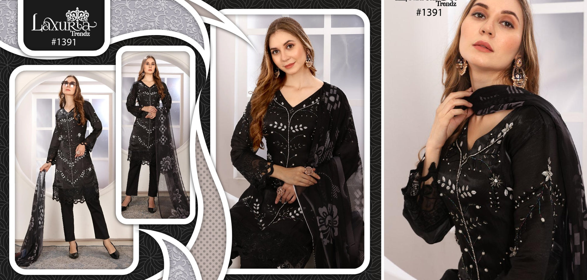 1391 Laxuria Trendz Pakistani Readymade Suits
