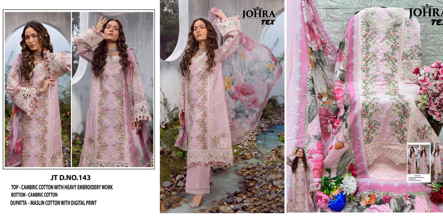 143 Johra Tex Pakistani Salwar Suits