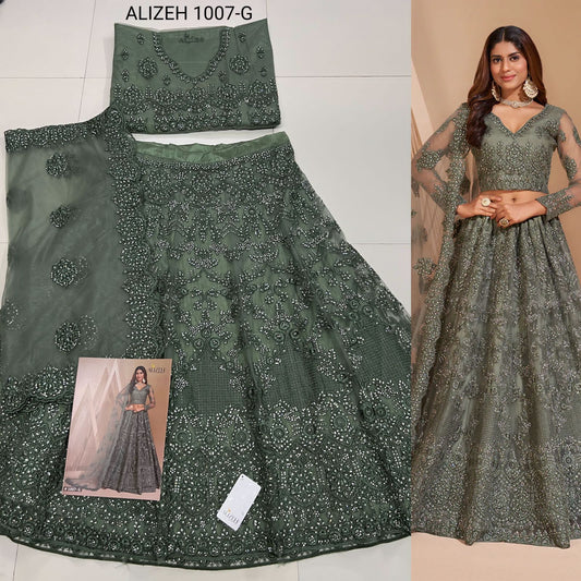 1007G Bridal Heritage Color Splash Alizeh Lehenga Choli