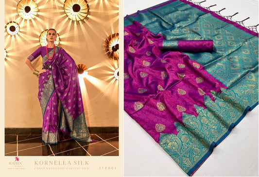 310001 Kornella Silk Rajtex Sarees