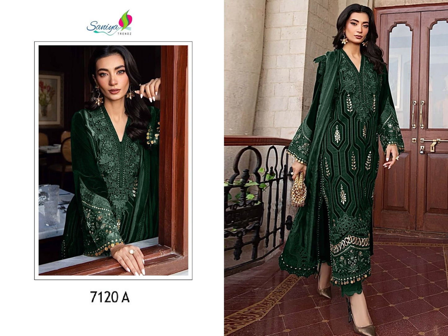 7120A Mariya B Saniya Trendz Rayon Pakistani Salwar Suits