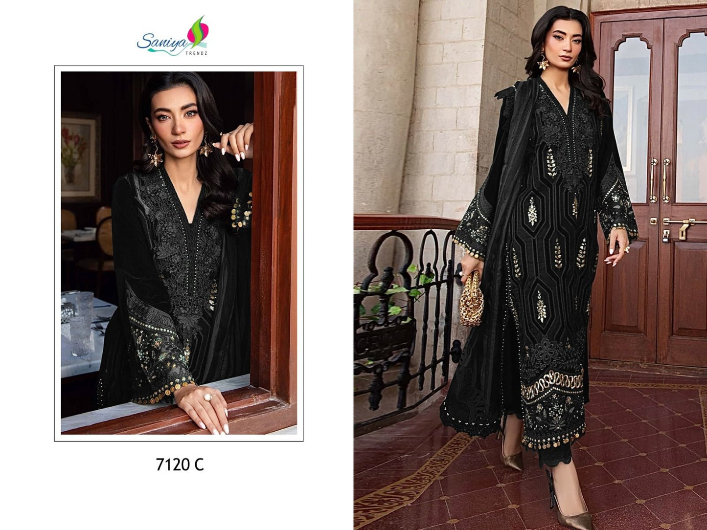 7120C Mariya B Saniya Trendz Rayon Pakistani Salwar Suits