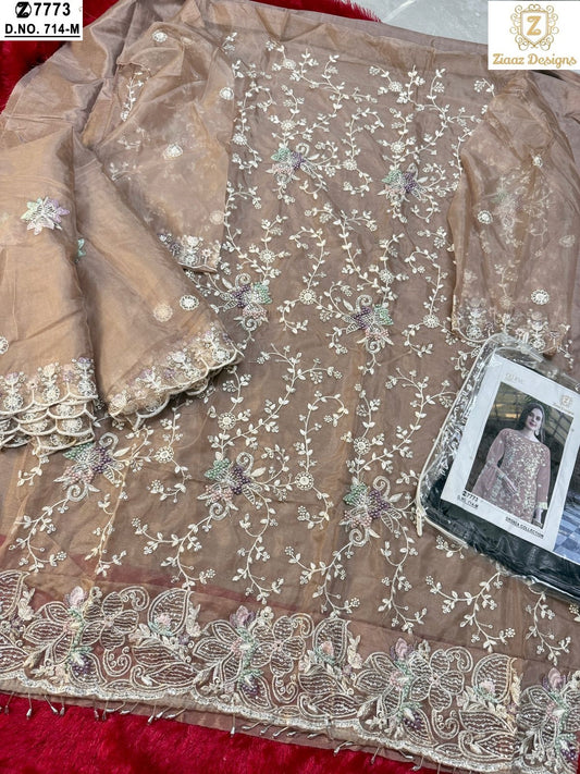 714-M Ziaaz Designs Embroidery Pakistani Salwar Suits