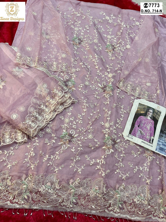 714-N Ziaaz Designs Embroidery Pakistani Salwar Suits