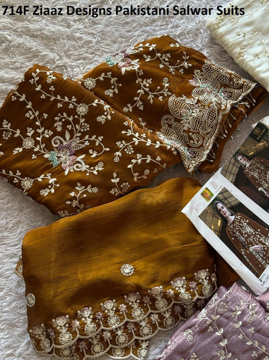 714F Ziaaz Designs Jarkan Pakistani Salwar Suits