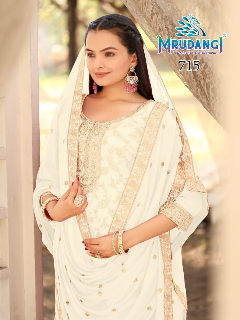 715 Kasmira Mrudangi Viscose Jacquard Readymade Suits