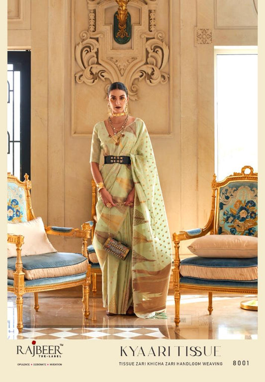 8001 Kyaari Tissue Rajbeer Sarees
