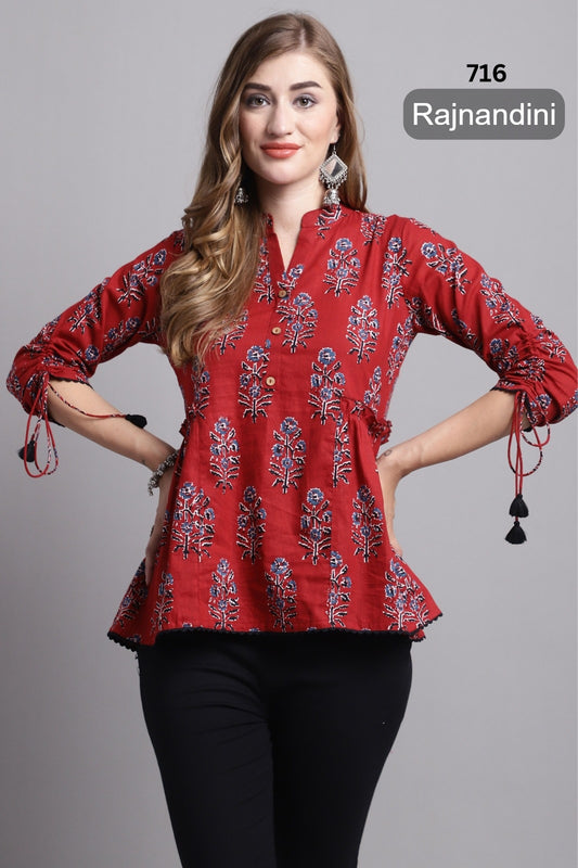 716 Rajnandini Cotton Women Top
