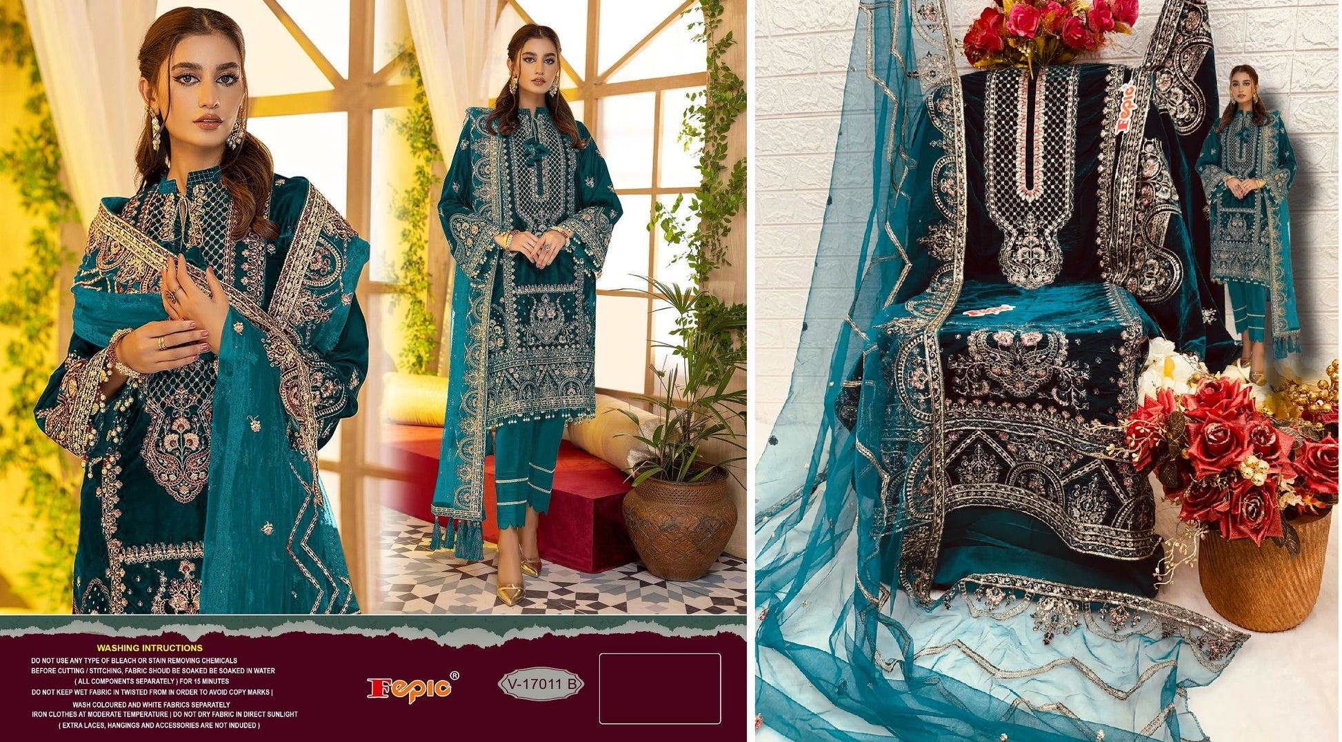 V-17011B Fepic Pakistani Salwar Suits
