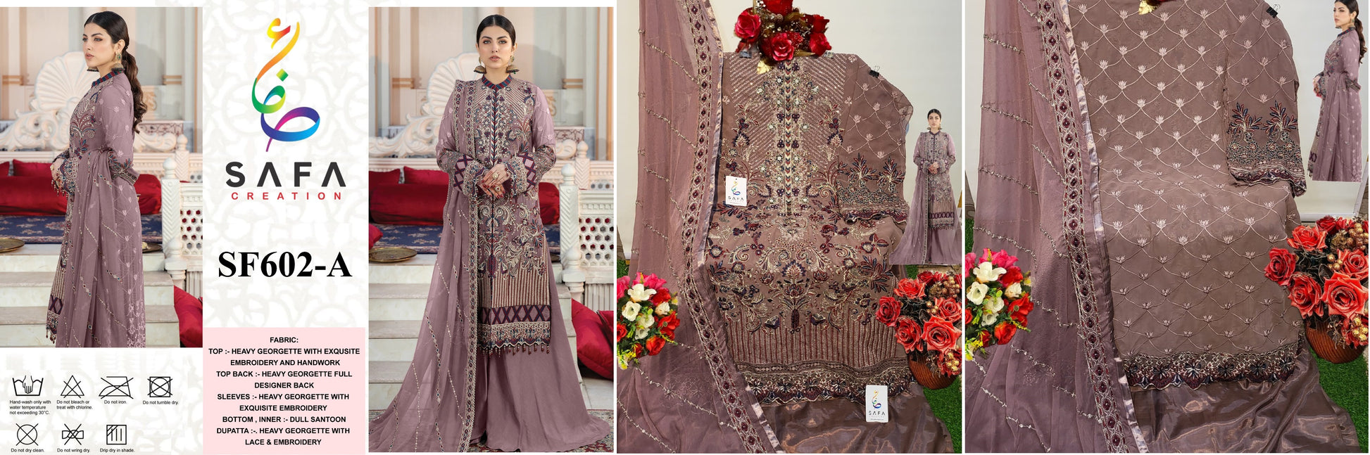 602A Safa Creation Pakistani Salwar Suits