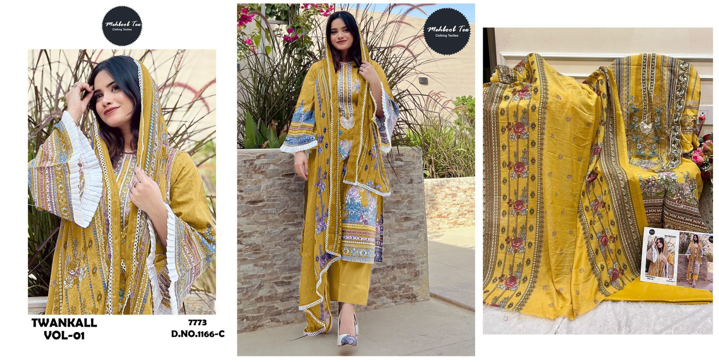 1166C Mehboob Tex Pakistani Salwar Suits