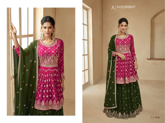 9715 Angel Aashirwad Creation Pakistani Readymade Suits
