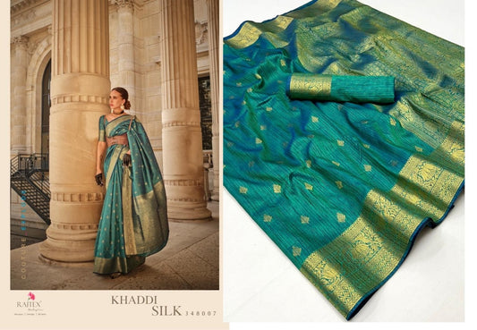 348007 Khaddi Rajtex Sarees