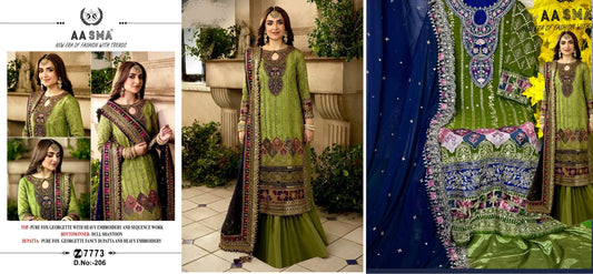 206 Aasma Pakistani Salwar Suits