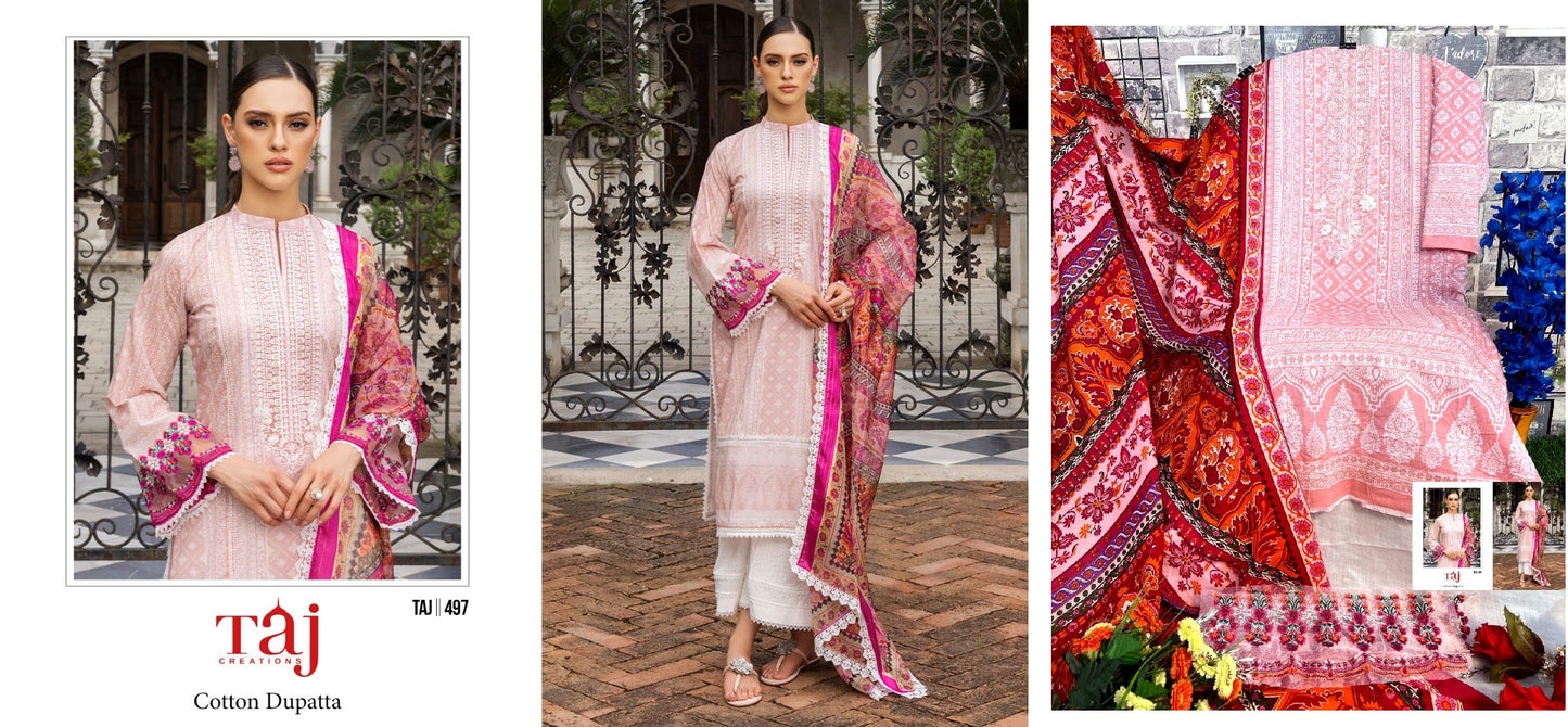 497 Taj Creations Pakistani Salwar Suits