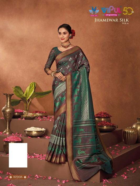 81208 Jhamewar Vol 6 Vipul Sarees