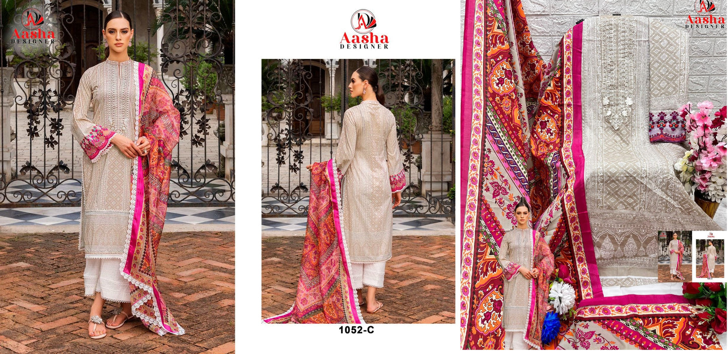 1052C Aasha Designer Pakistani Salwar Suits