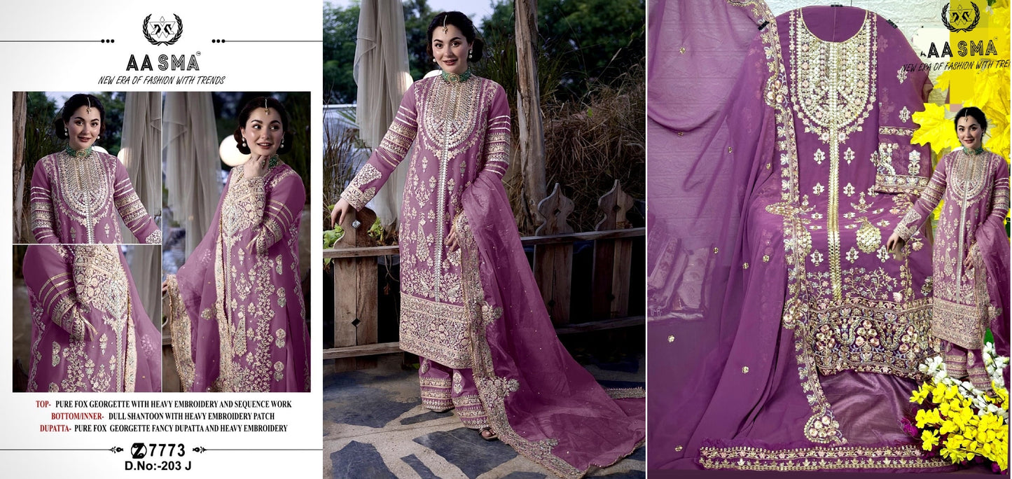 203J Aasma Pakistani Salwar Suits