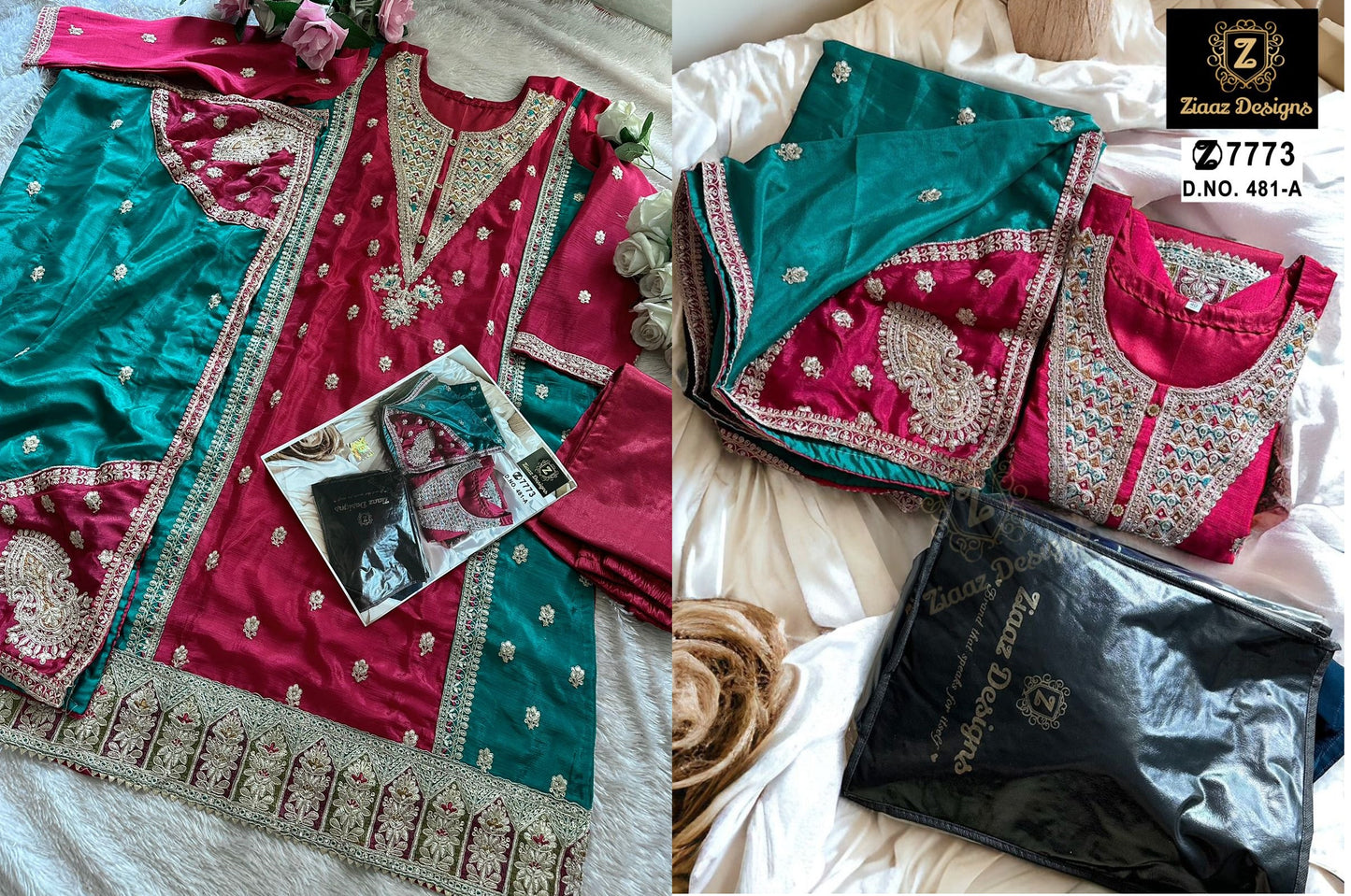 481A Ziaaz Designs Pakistani Salwar Suits