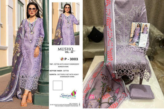 3003 Mushq Vol 9 Saniya Trendz Pakistani Salwar Suits