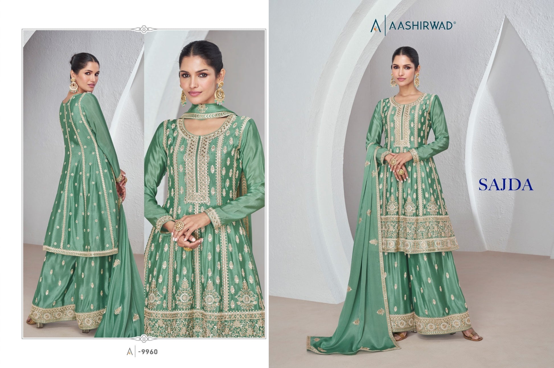 9960 Sajda Aashirwad Creation Readymade Suits