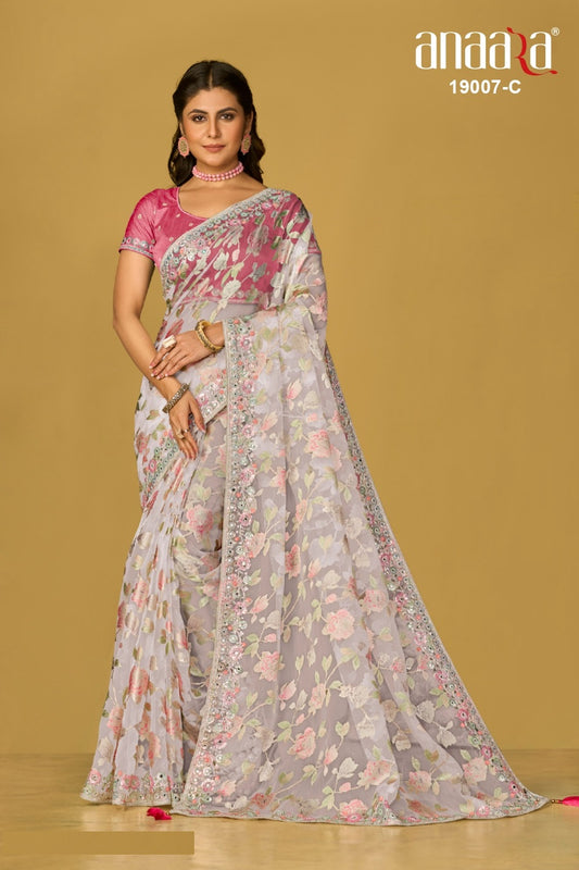 19007C Anaara Tathastu Sarees