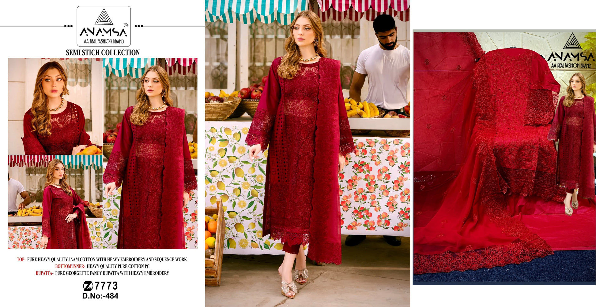 484 Anamsa Pakistani Salwar Suits