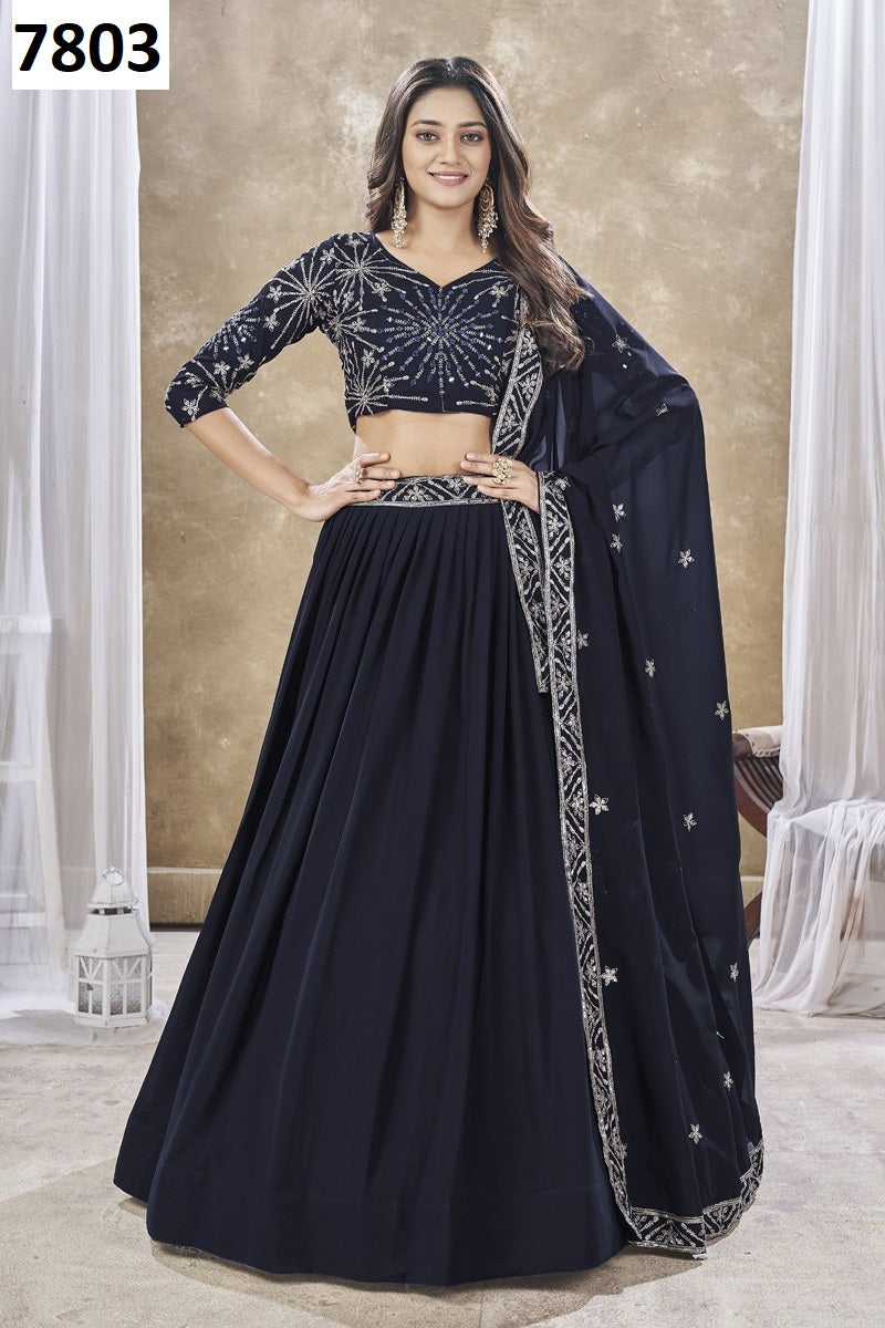 7803 Riwayat Aahvan Designs Lehenga Choli