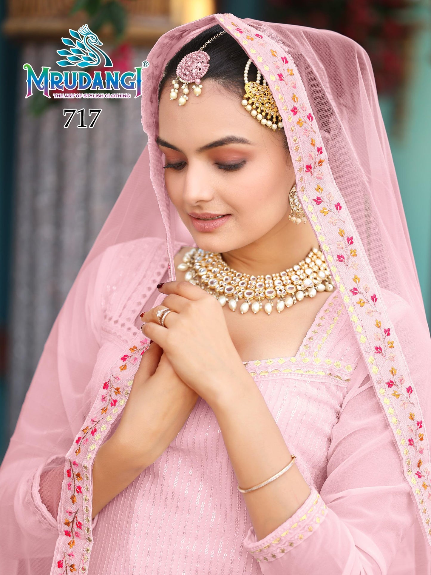 717 Aarohi Mrudangi Georgette Readymade Suits