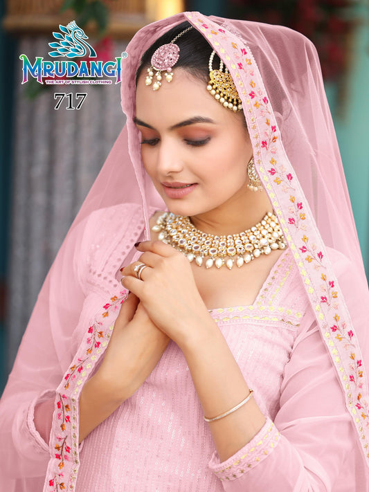717 Aarohi Mrudangi Georgette Readymade Suits