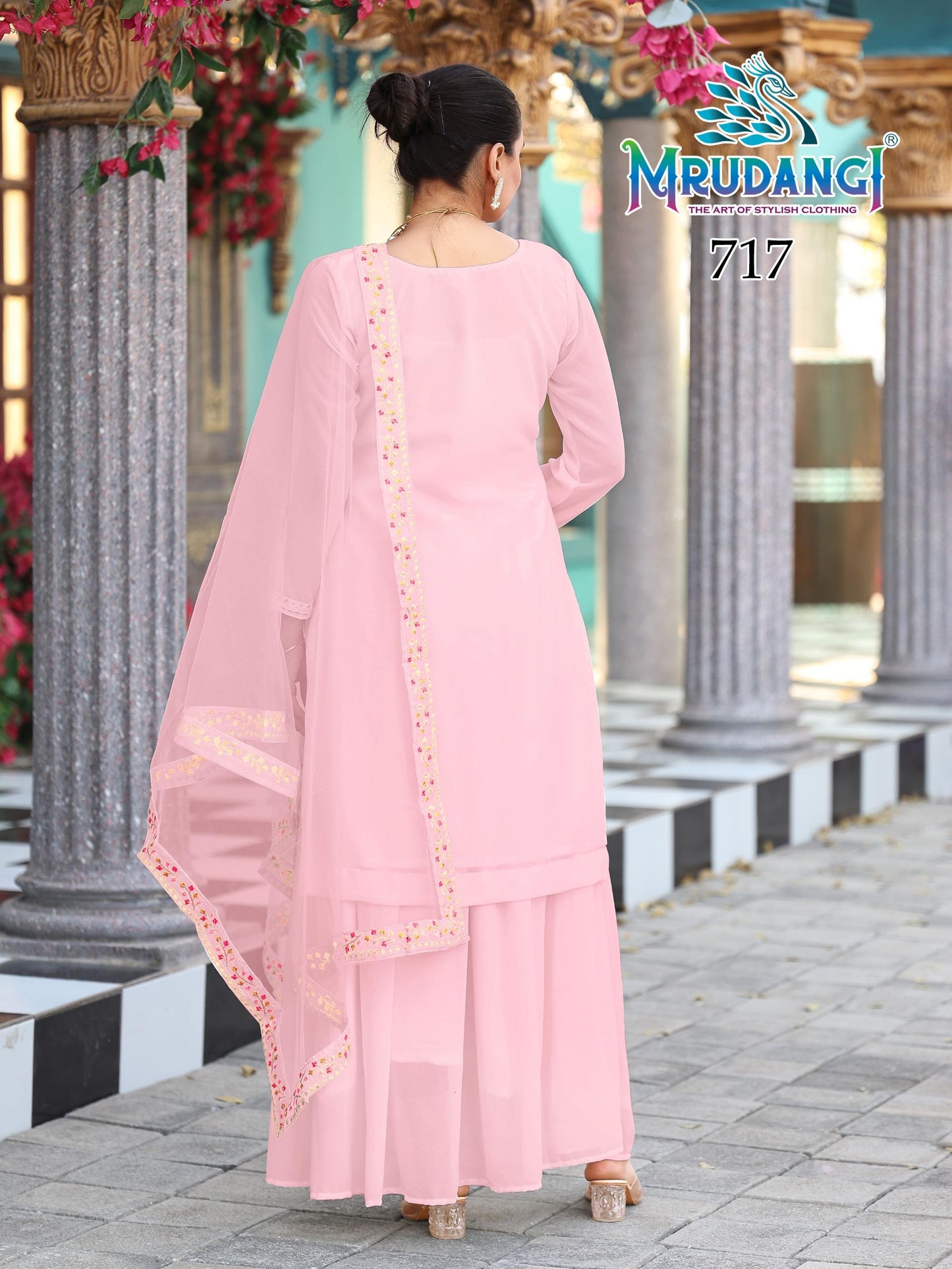 717 Aarohi Mrudangi Georgette Readymade Suits