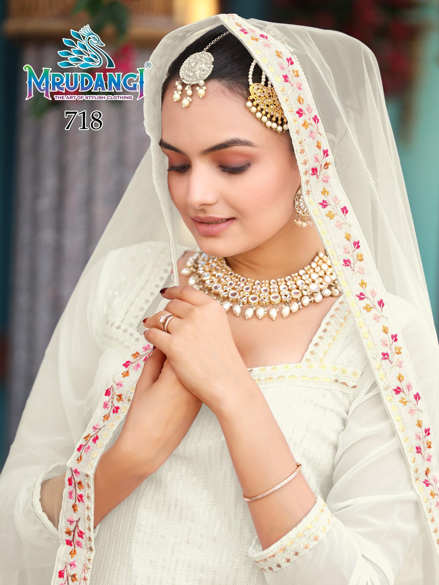 718 Aarohi Mrudangi Georgette Readymade Suits