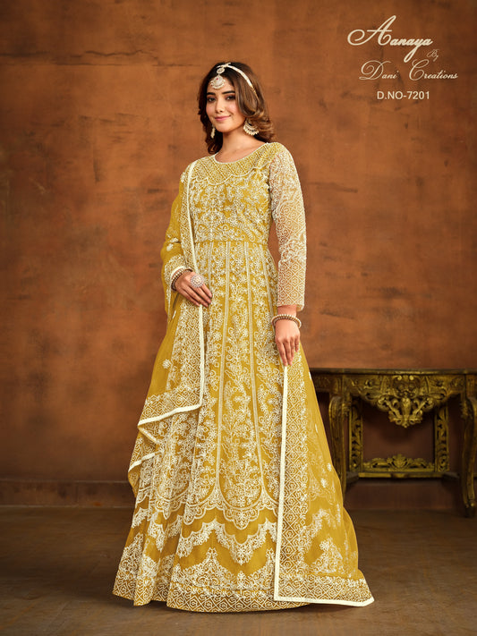 7201 Aanaya Vol 172 Dani Creation Net Pakistani Salwar Suits